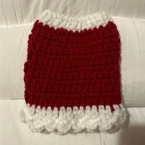Hand crafted crochet pets dress XXS